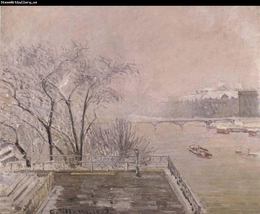 Camille Pissarro The Louvre under snow